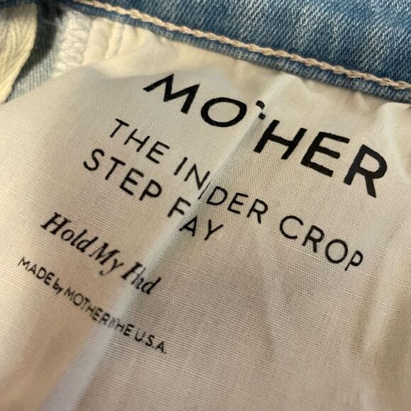 Mother "The Insider Crop" Step Fray Hold my Hand Size 25 - Picture 8 of 9